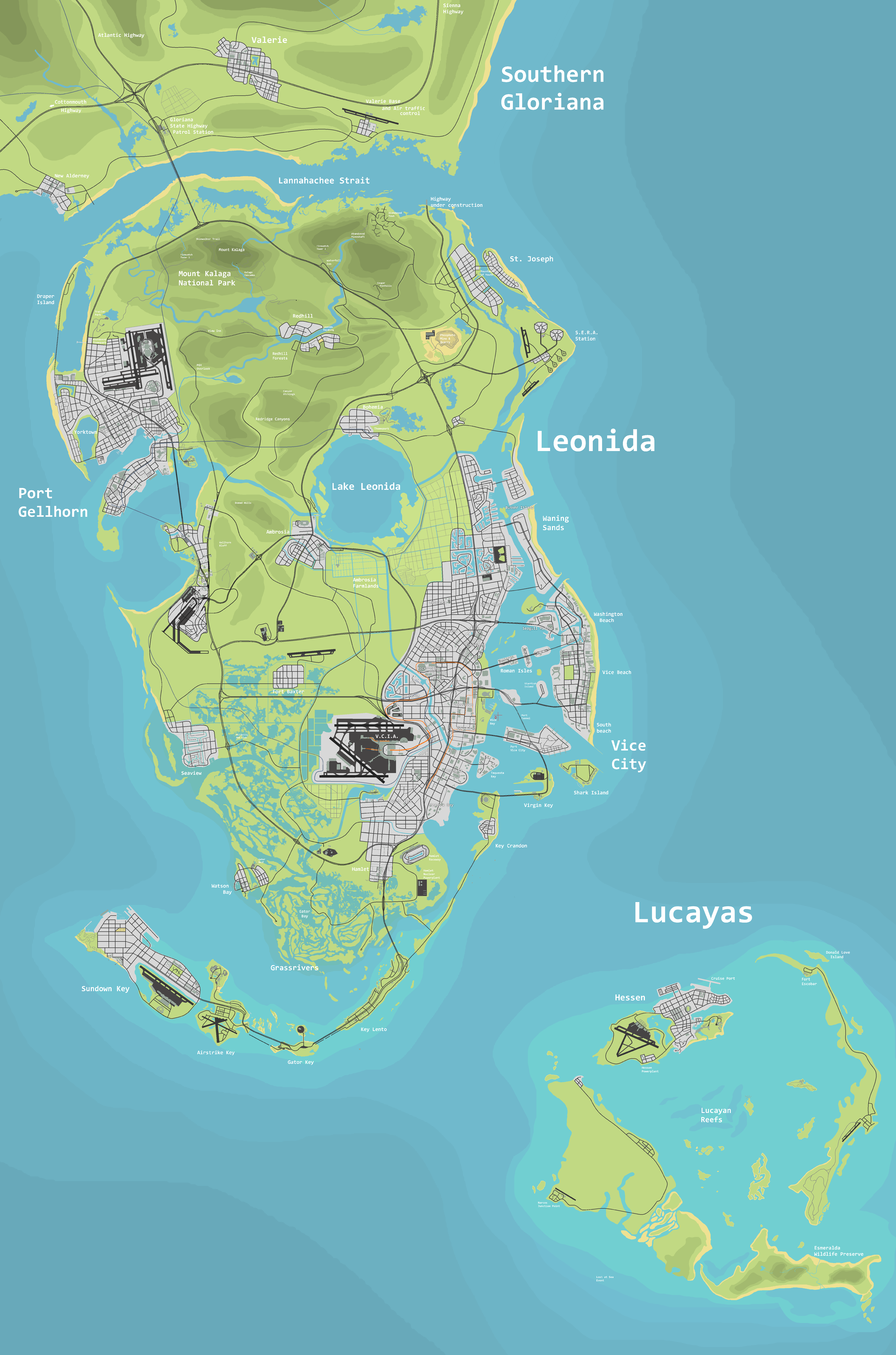 Mapa Leonida GTA 6